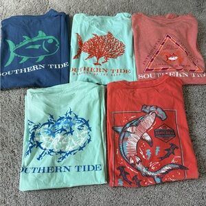 Set of 5 southern side short sleeve t shirts
